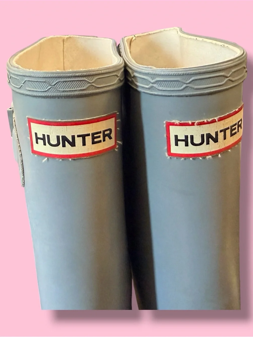 Hunter Knee-High Rain Boots in Grey